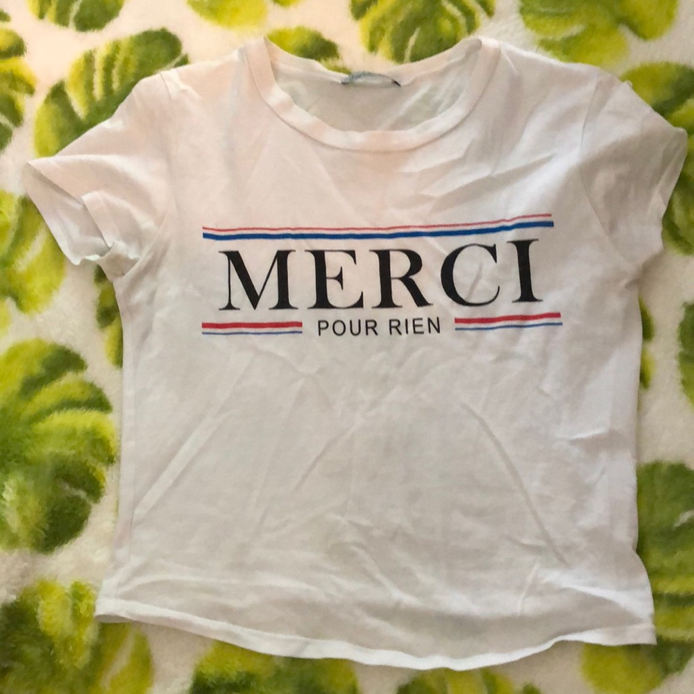 white logo t-shirt